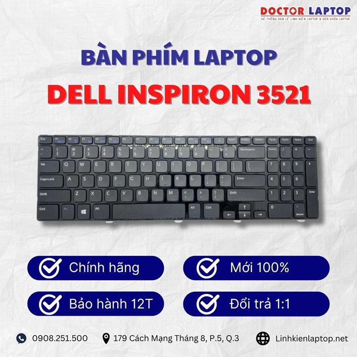 Gioi thieu ve ban phim laptop Dell Inspiron 352