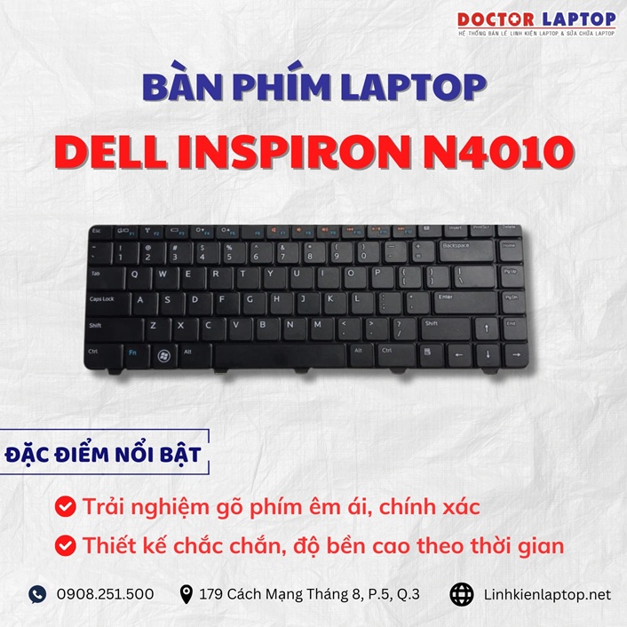 Cung cap thay ban phim laptop Dell Inspiron N4010 chinh hang gia tot nhat