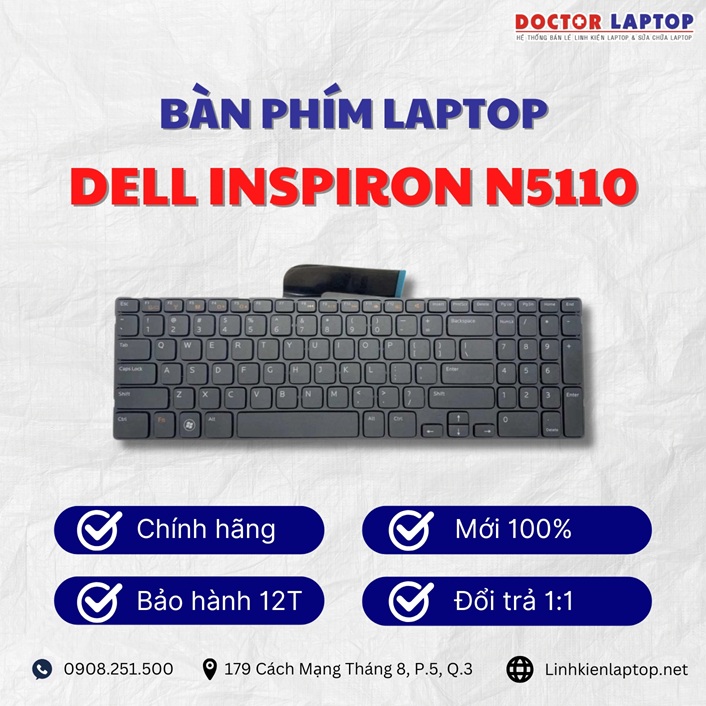 Gioi thieu ve ban phim laptop Dell Inspiron N5110