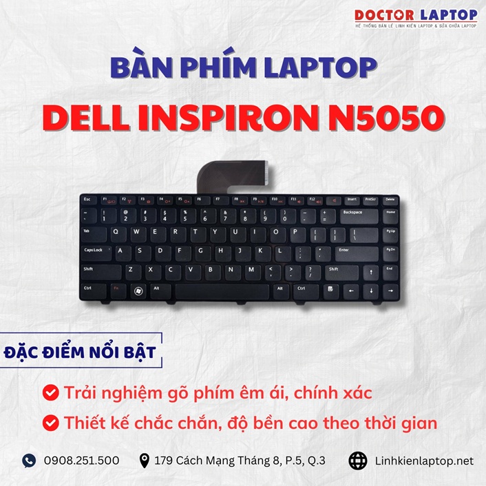 Cung cap thay ban phim laptop Dell Inspiron N5050 chinh hang gia tot nhat