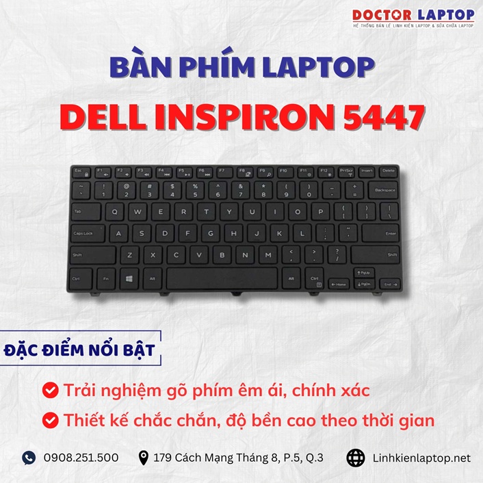 Cung cap thay ban phim laptop Dell Inspiron 5447 chinh hang gia tot nhat