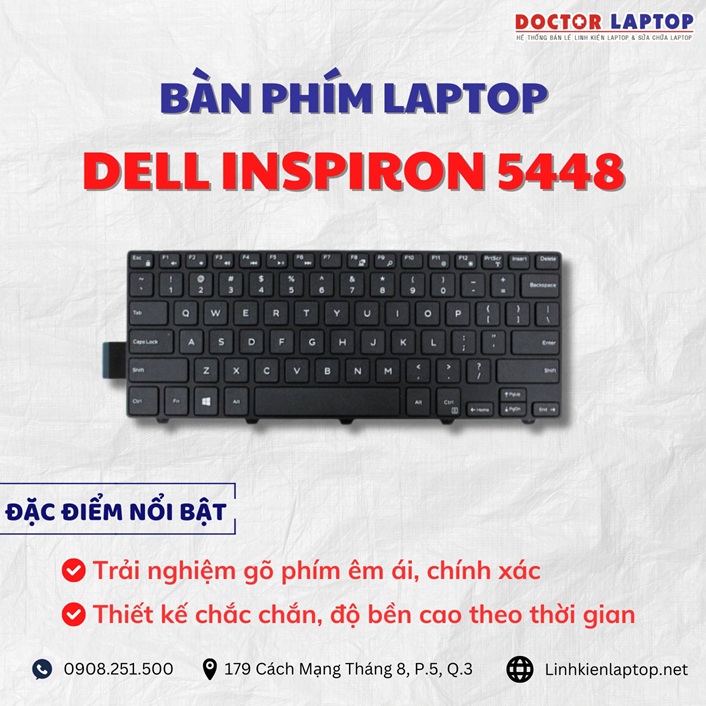 Cung cap thay ban phim laptop Dell Inspiron 5448 chinh hang gia tot nhat