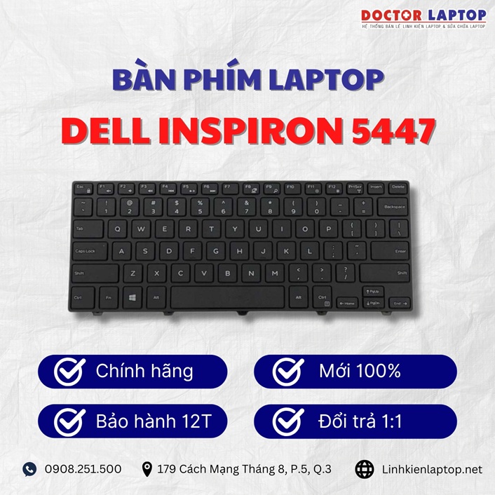 Gioi thieu ve ban phim laptop Dell Inspiron 5447