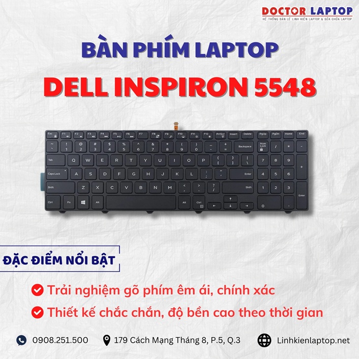 Cung cap thay ban phim laptop Dell Inspiron 5548 chinh hang gia tot nhat