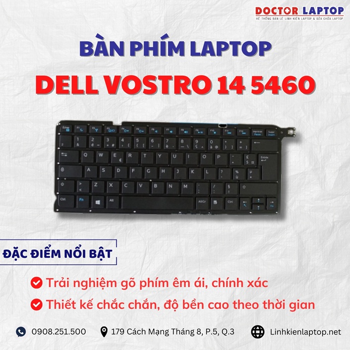 Cung cap thay ban phim laptop Dell Vostro 14 5460 chinh hang gia tot nhat