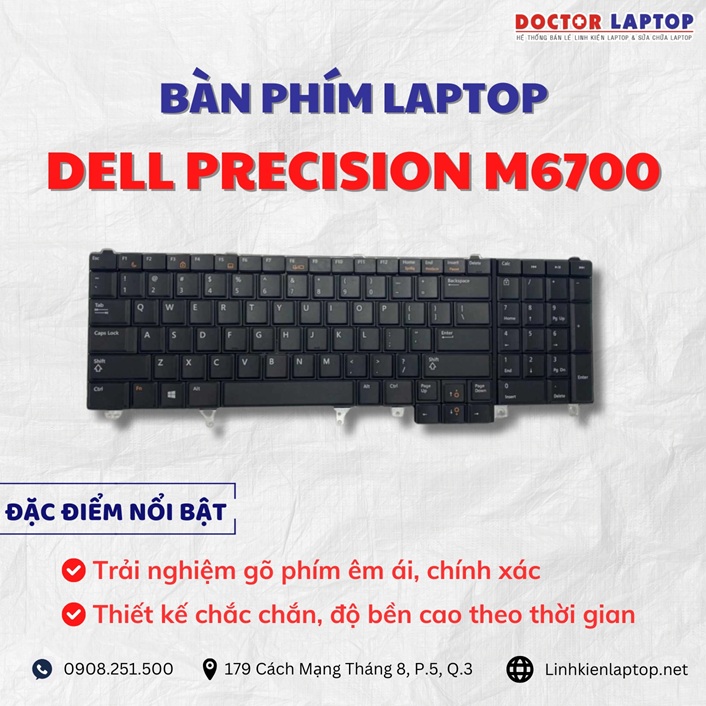 Cung cap thay ban phim laptop Dell Precision M6700 chinh hang gia tot nhat