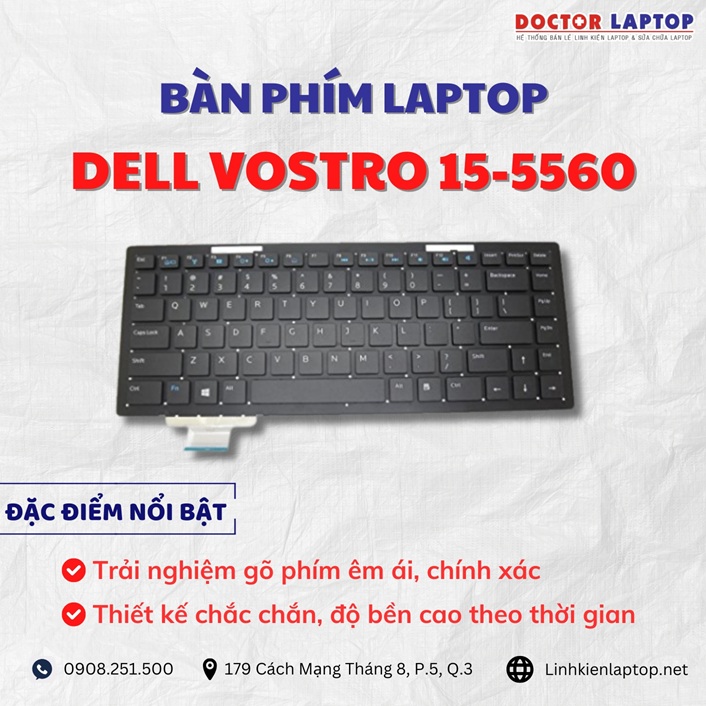 Cung cap thay ban phim laptop Dell Vostro 15 5560 chinh hang gia tot nhat