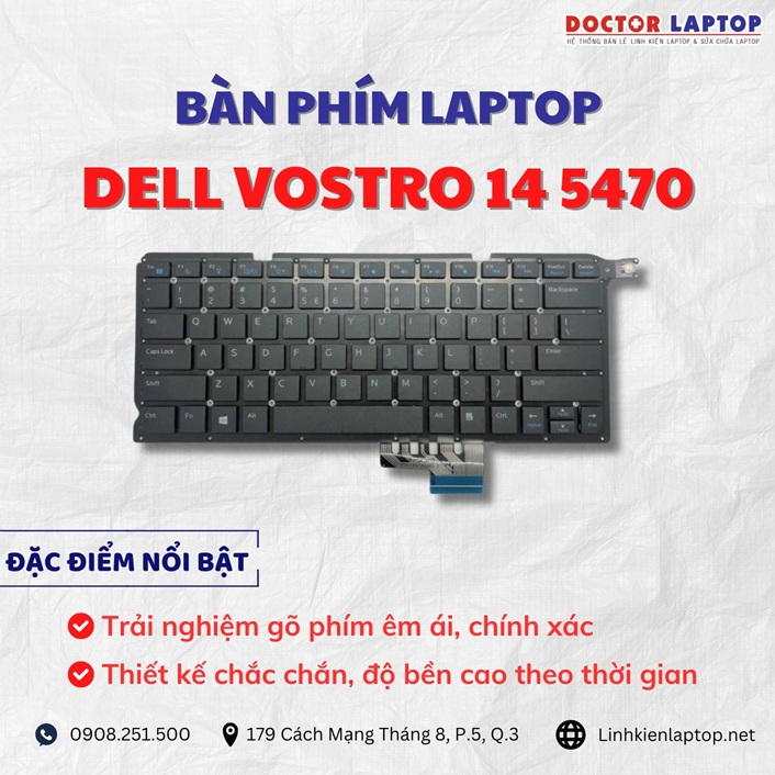 Cung cap thay ban phim laptop Dell Vostro 14 5470 chinh hang gia tot nhat