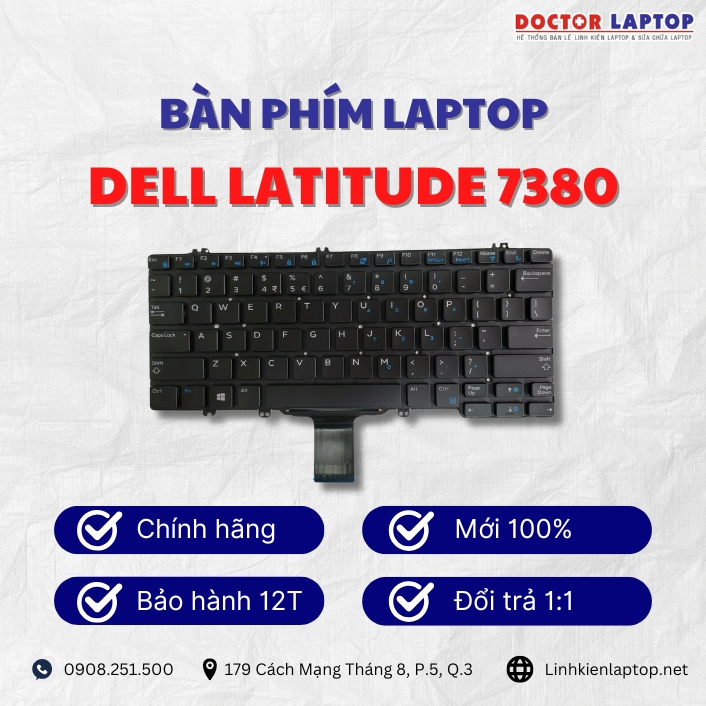 gioi thieu ve ban phim laptop dell latitude 7380