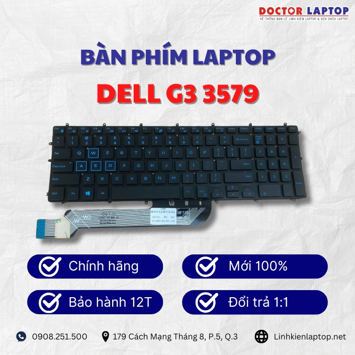Gioi thieu ve ban phim laptop Dell G3 3579