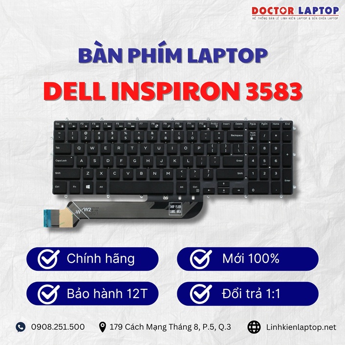 Gioi thieu ve ban phim laptop Dell Inspiron 358