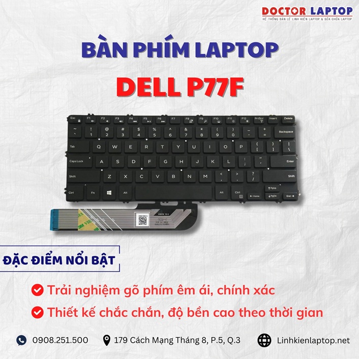 Cung cap thay ban phim laptop Dell P77F chinh hang gia tot nhat