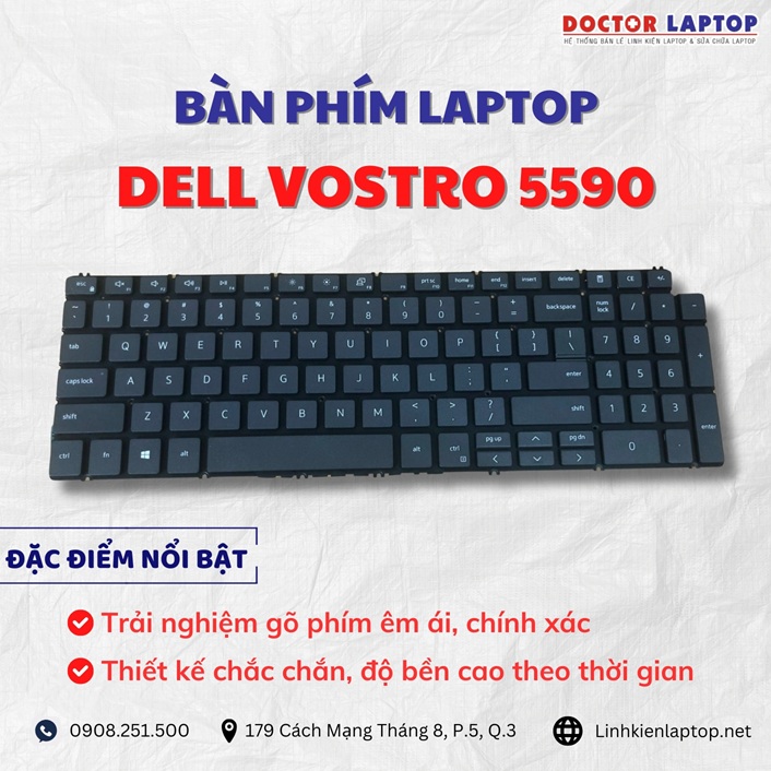 Cung cap thay ban phim laptop Dell Vostro 5590 chinh hang gia tot nhat