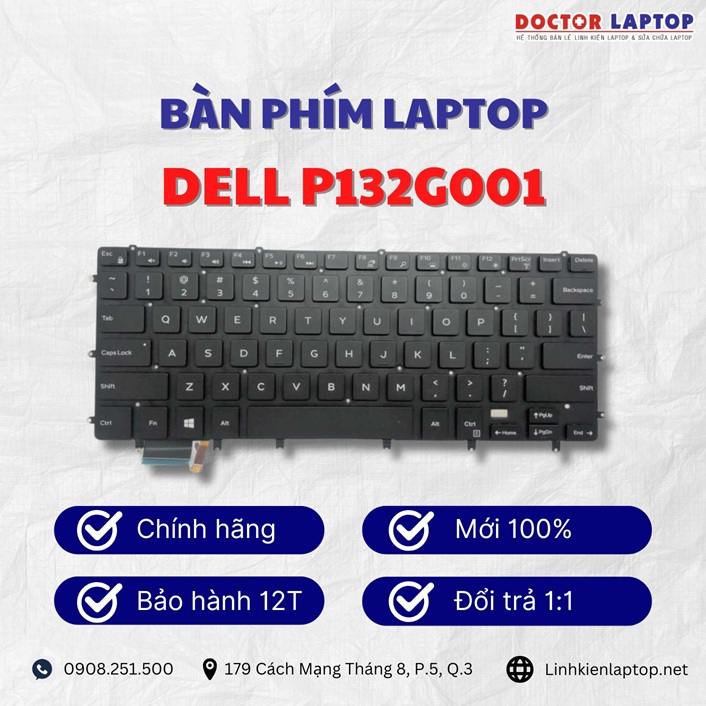 Gioi thieu ve ban phim laptop Dell P132G001