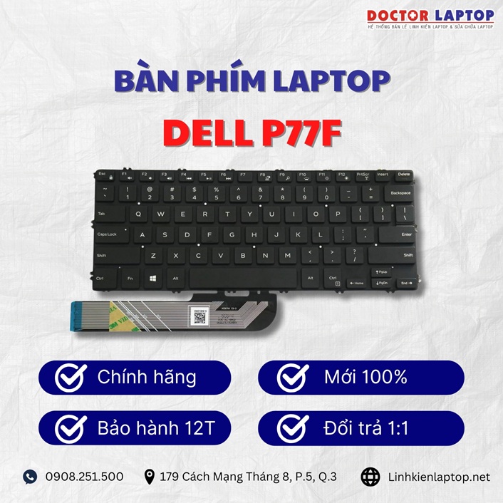 Gioi thieu ve ban phim laptop Dell P77F