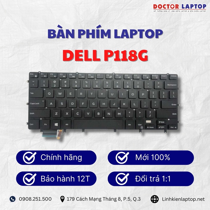 Gioi thieu ve ban phim laptop Dell P118G