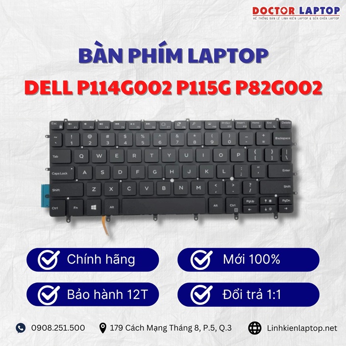 Gioi thieu ve ban phim laptop Dell P114G002 P115G P82G002