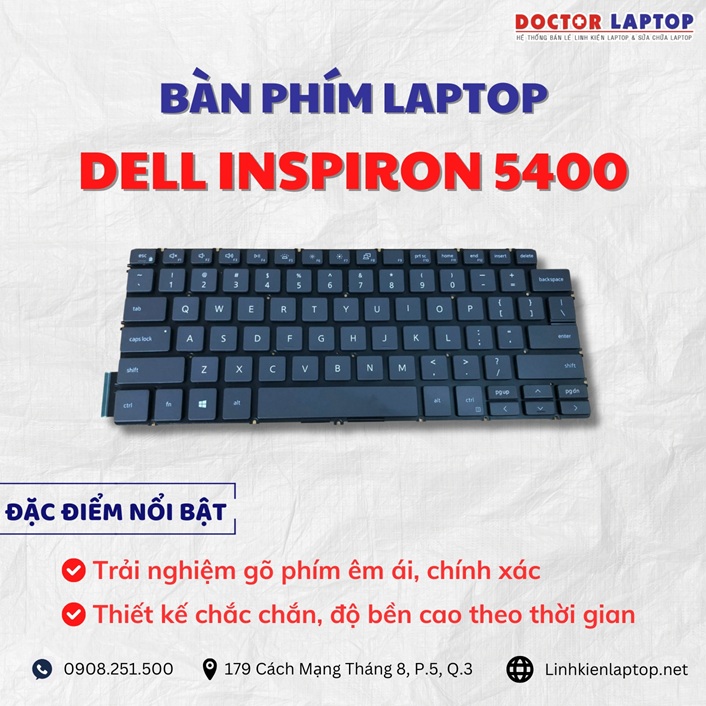 Cung cap thay ban phim laptop Dell Inspiron 5400 chinh hang gia tot nhat