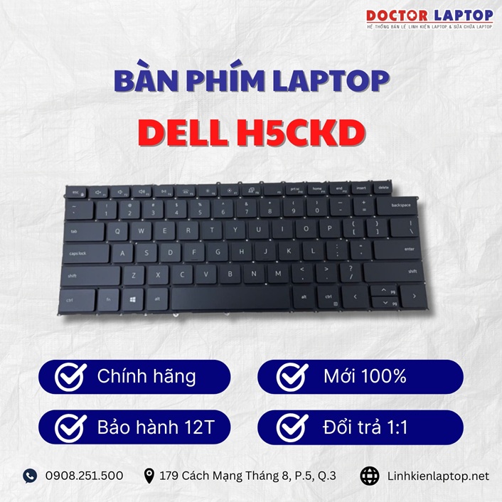 Gioi thieu ve ban phim laptop Dell H5CKD
