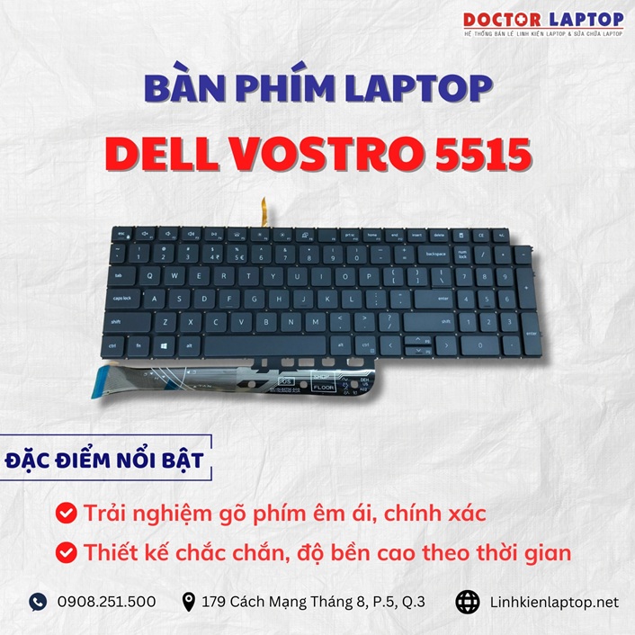 Cung cap thay ban phim laptop Dell Vostro 5515 chinh hang gia tot nhat