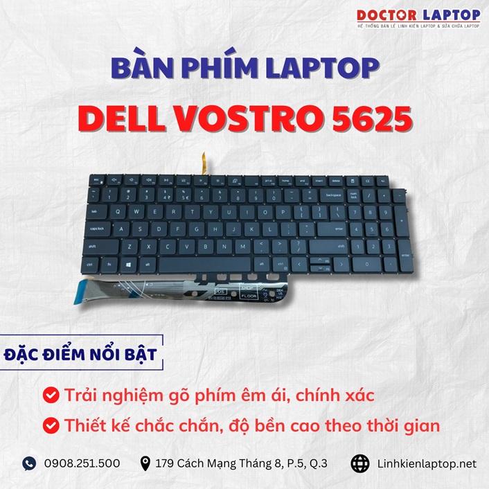 Cung cap thay ban phim laptop Dell Vostro 5625 chinh hang gia tot nhat