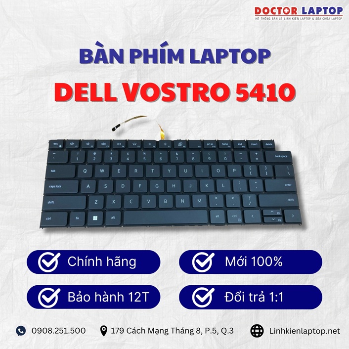 Gioi thieu ve ban phim laptop Dell Vostro 5410