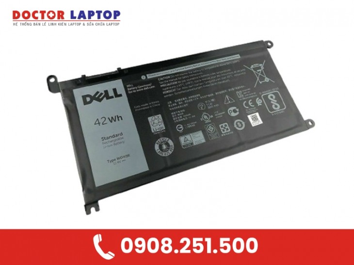 Pin laptop dell inspiron 5378 chính hãng  114v 42wh  - 2