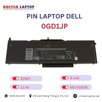 Pin Laptop Dell 0GD1JP