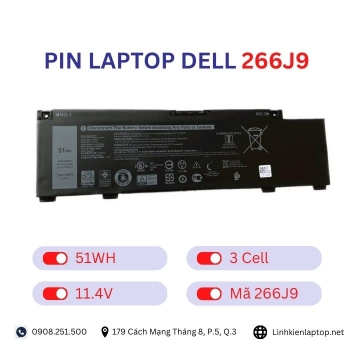 Pin Laptop Dell 266J9