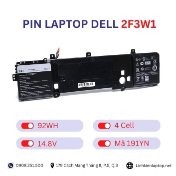 Pin Laptop Dell 2F3W1 Chính Hãng ( 14.8V, 92Wh )