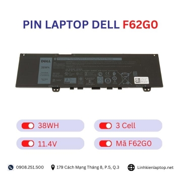 Pin Laptop Dell F62G0