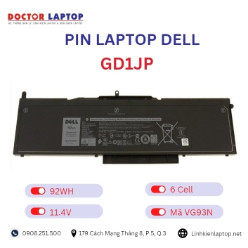 Pin Laptop Dell GD1JP