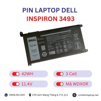 Pin Laptop Dell Inspiron 3493