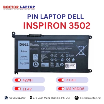 Pin Laptop Dell Inspiron 3502