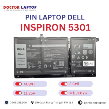 Pin Laptop Dell Inspiron 5301