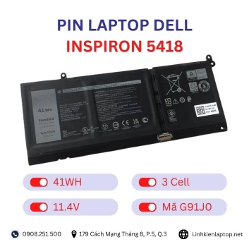 Pin Laptop Dell Inspiron 5418