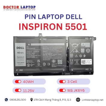 Pin Laptop Dell Inspiron 5501