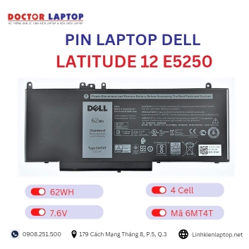 Pin Laptop Dell Latitude 12 E5250