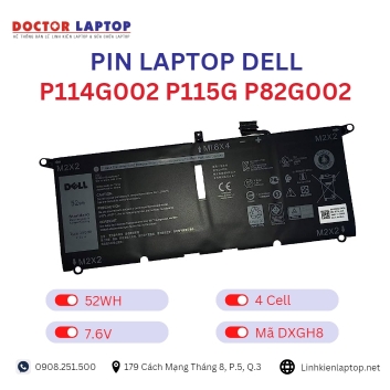 Pin Laptop Dell P114G002 P115G P82G002