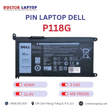 Pin Laptop Dell P118G