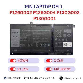 Pin Laptop Dell P126G002 P126G004 P130G003 P130G001