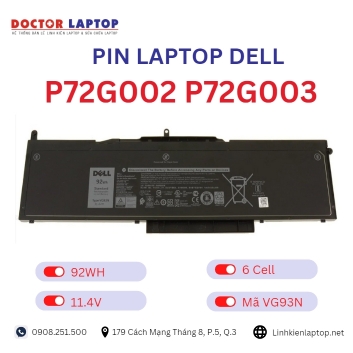 Pin Laptop Dell P72G002 P72G003