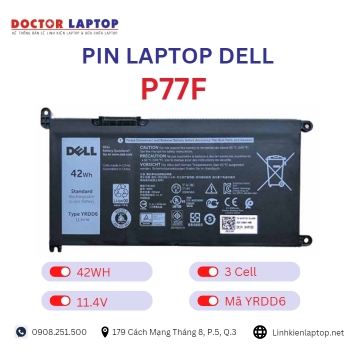 Pin Laptop Dell P77F