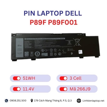 Pin Laptop Dell P89F P89F001