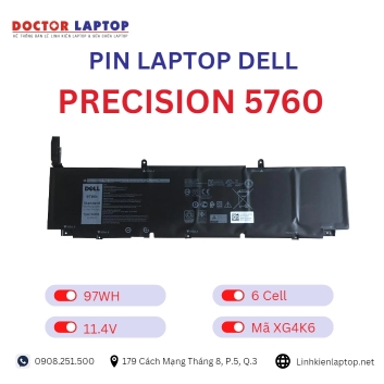 Pin Laptop Dell Precision 5760