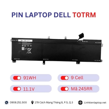 Pin Laptop Dell T0TRM