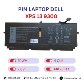 Pin Laptop Dell XPS 13 9300