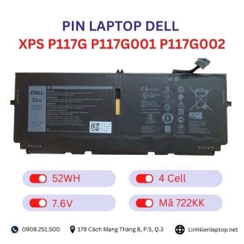 Pin Laptop Dell XPS P117G P117G001 P117G002