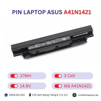 Pin laptop Asus A41N1421