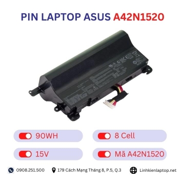 Pin laptop Asus A42N1520